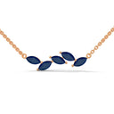 Confident marquise necklace sapphire