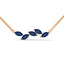 Confident marquise necklace sapphire