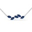 Confident marquise necklace sapphire