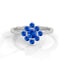 Serenity flower ring sapphire