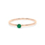 Empower solitaire ring emerald