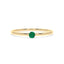 Empower solitaire ring emerald