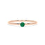 Empower solitaire ring emerald