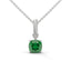 Strength rope necklace emerald