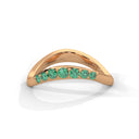 Unity wave ring emerald