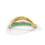 Unity wave ring emerald