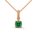 Strength rope necklace emerald