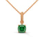 Strength rope necklace emerald