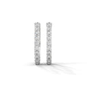 Calm half eternity hoops diamond