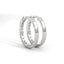 Calm half eternity hoops diamond