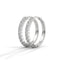 Calm half eternity hoops diamond