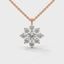 Serenity flower necklace diamond