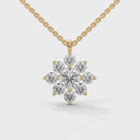 Serenity flower necklace diamond