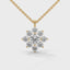 Serenity flower necklace diamond