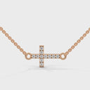 Divine cross necklace diamond