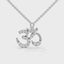 Spiritual om necklace diamond