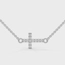 Divine cross necklace diamond
