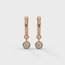 Fearless bezel hoops diamond