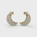 Evolve moon earrings diamond