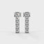 Harmony bar stud earrings diamonds