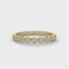 Bezel half diamond ring band