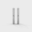 Calm half eternity hoops diamond