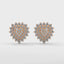 Dazzling Heart Earring Diamond