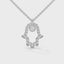 Power hamsa necklace diamond