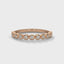 Bezel half diamond ring band