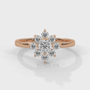 Serenity flower ring diamond
