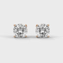 Strength 1ct cushion cut studs diamond