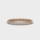 String half diamond ring