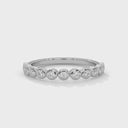 Bezel half diamond ring band
