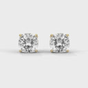 Strength 1ct cushion cut studs diamond