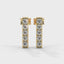 Harmony bar stud earrings diamonds