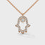 Power hamsa necklace diamond