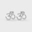 Spiritual om stud earrings diamond