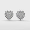 Dazzling Heart Earring Diamond