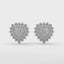 Dazzling Heart Earring Diamond