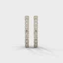 Calm half eternity hoops diamond