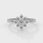 Serenity flower ring diamond