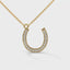 Lucky horse shoe necklace diamond