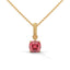 Strength rope necklace ruby