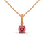 Strength rope necklace ruby