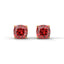 Strength 1ct cushion cut studs ruby