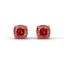 Strength 1ct cushion cut studs ruby