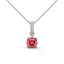 Strength rope necklace ruby