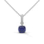 Strength rope necklace sapphire