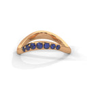 Unity wave ring sapphire