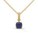 Strength rope necklace sapphire